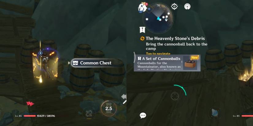 set of cannonballs location in Genshin impact