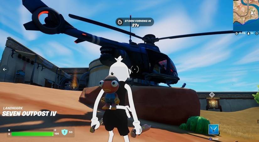 seven oputpost 4 fortnite choppa