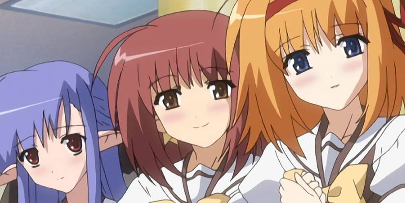 the characters, kaede, sia and nerine from the anime shuffle