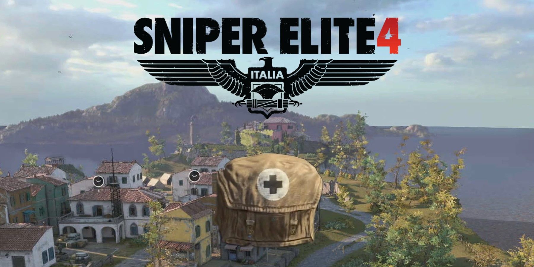 sniper elite 4 logo and medkit