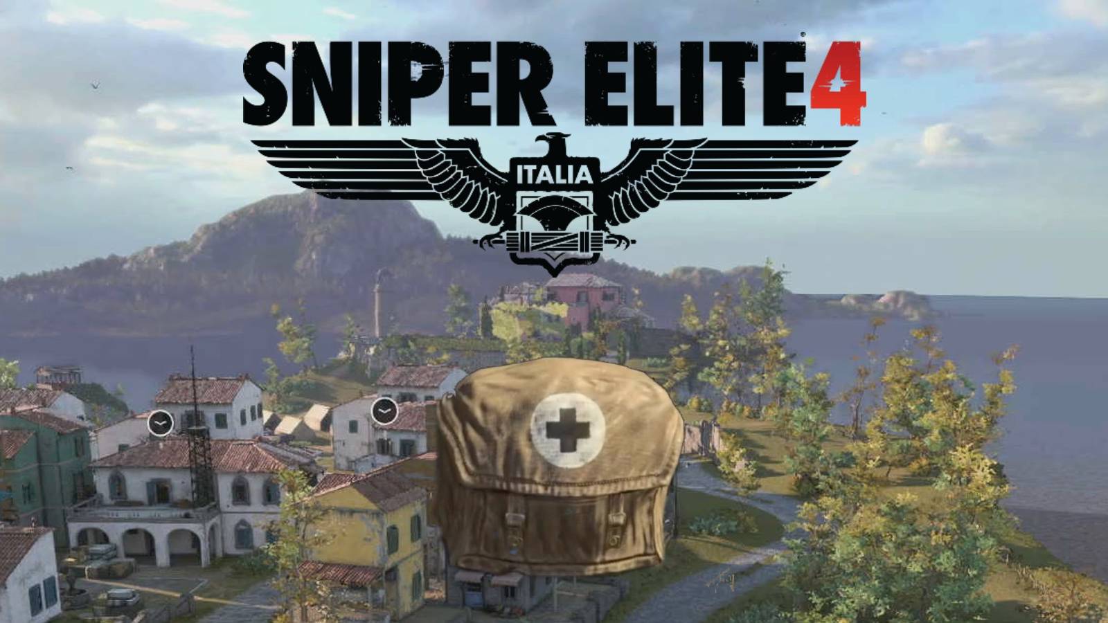 sniper elite 4 logo and medkit