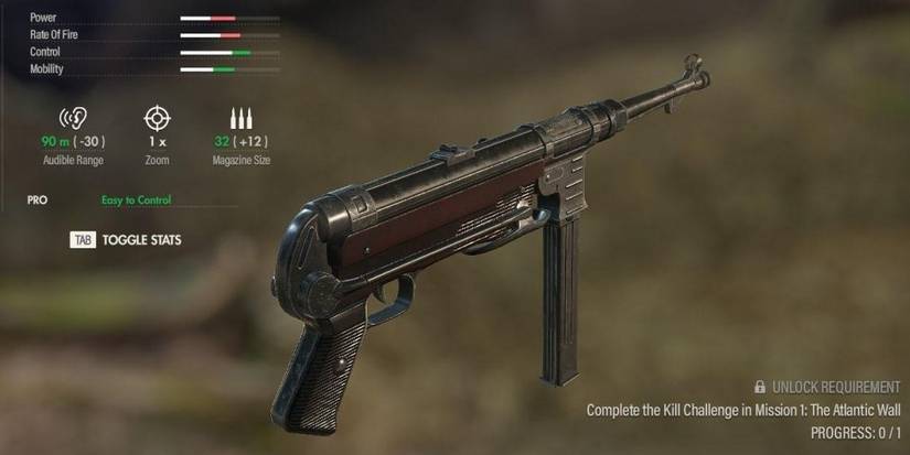 sniper elite machin pistol. 40 