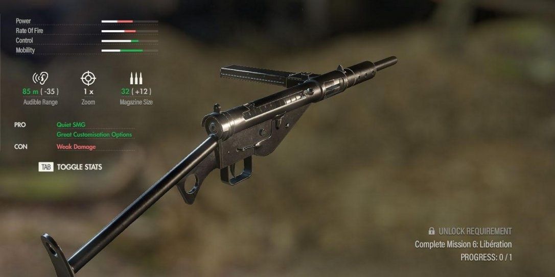 sniper elite stengun Mk2 