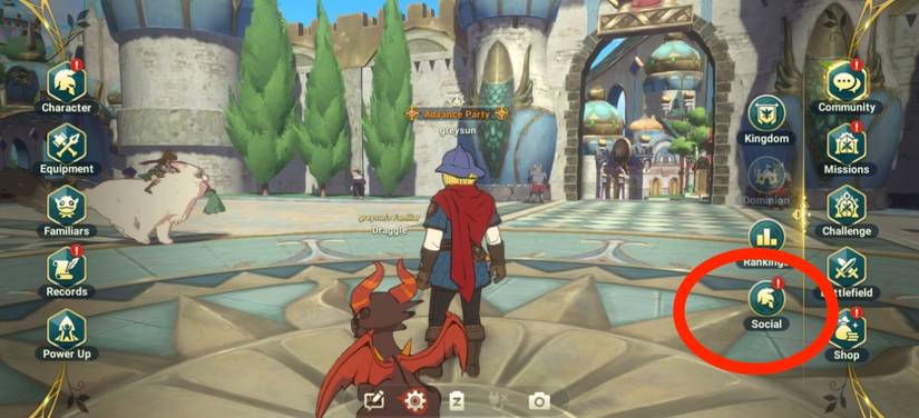 social menu ni no kuni cross worlds