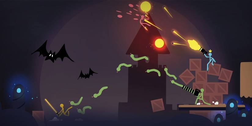 stickfight weapons being unleashed