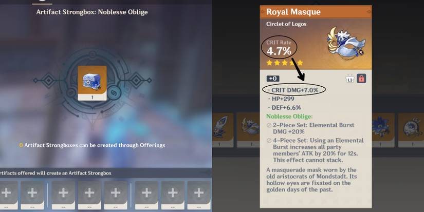 taking chances on the artifact strongbox in genshin impact