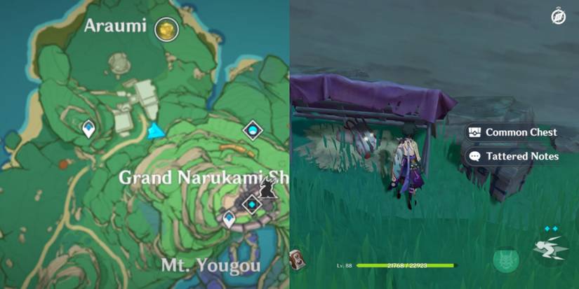 tattered notes location in Genshin impact