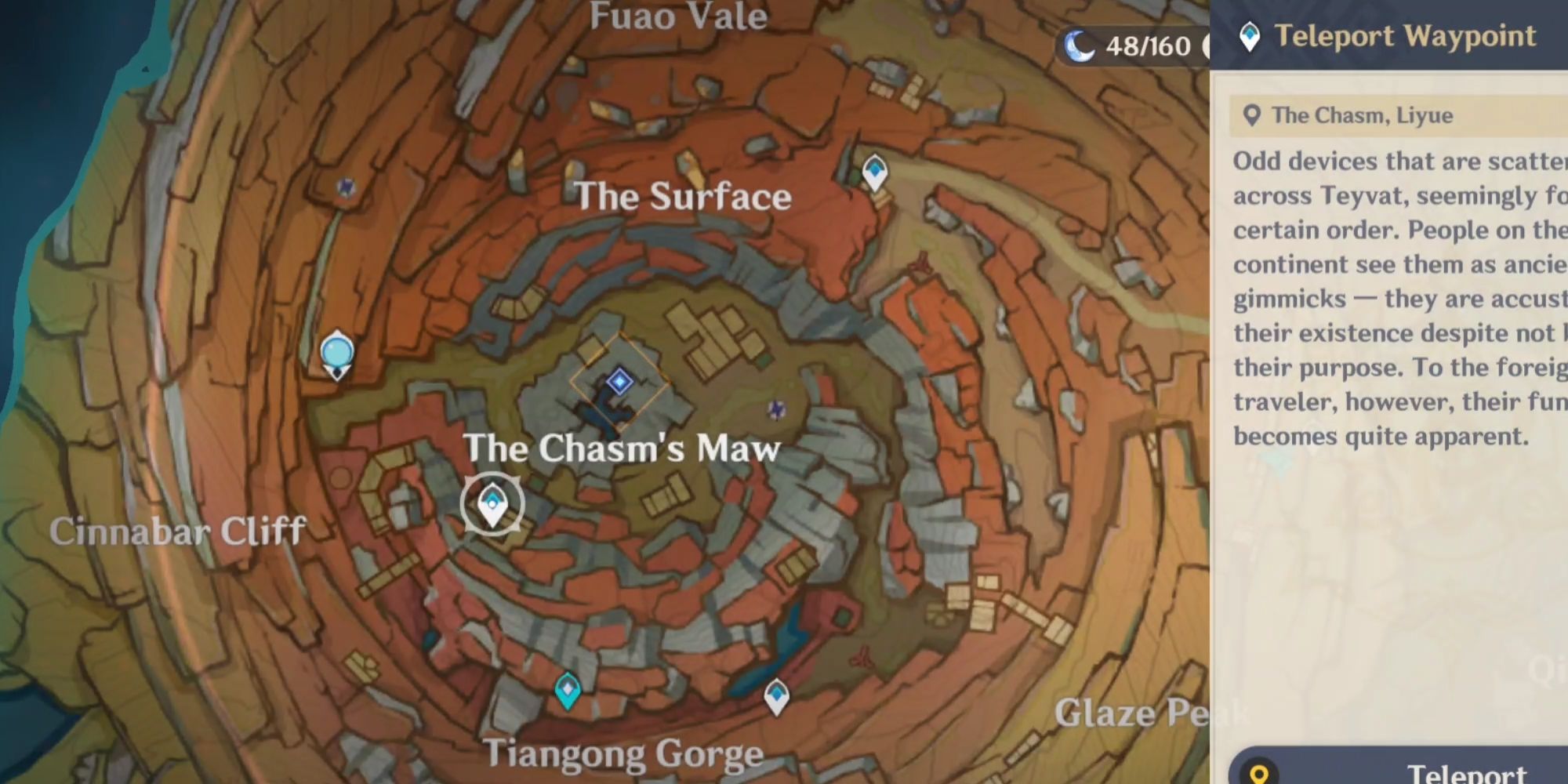 the Chasm's maw in Genshin impact