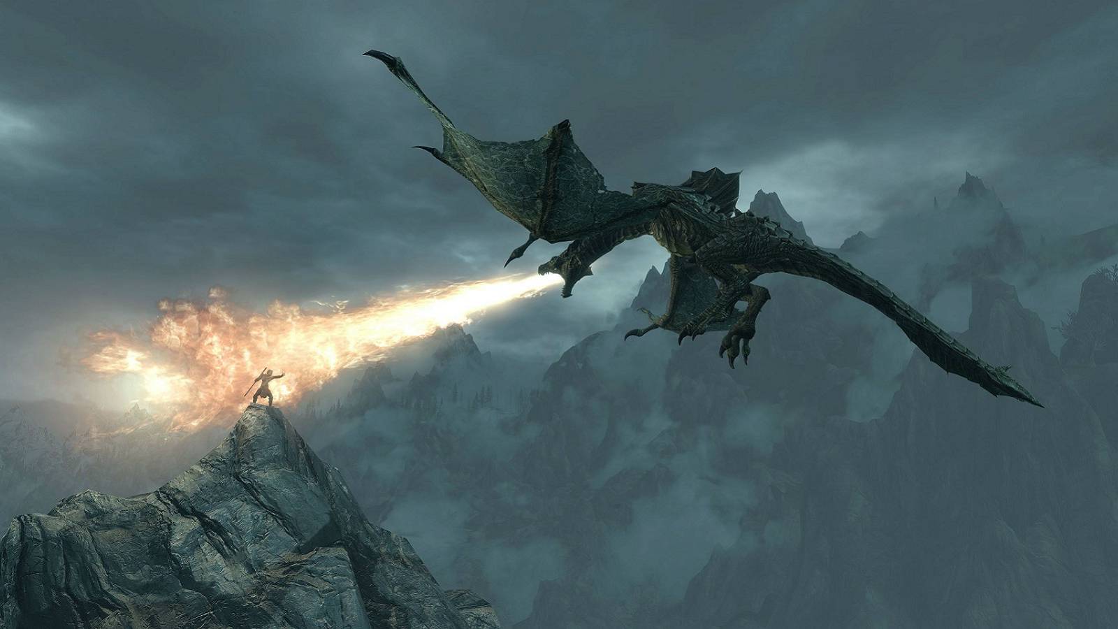 Skyrim Player Uses Netch Jelly to Survive Fall