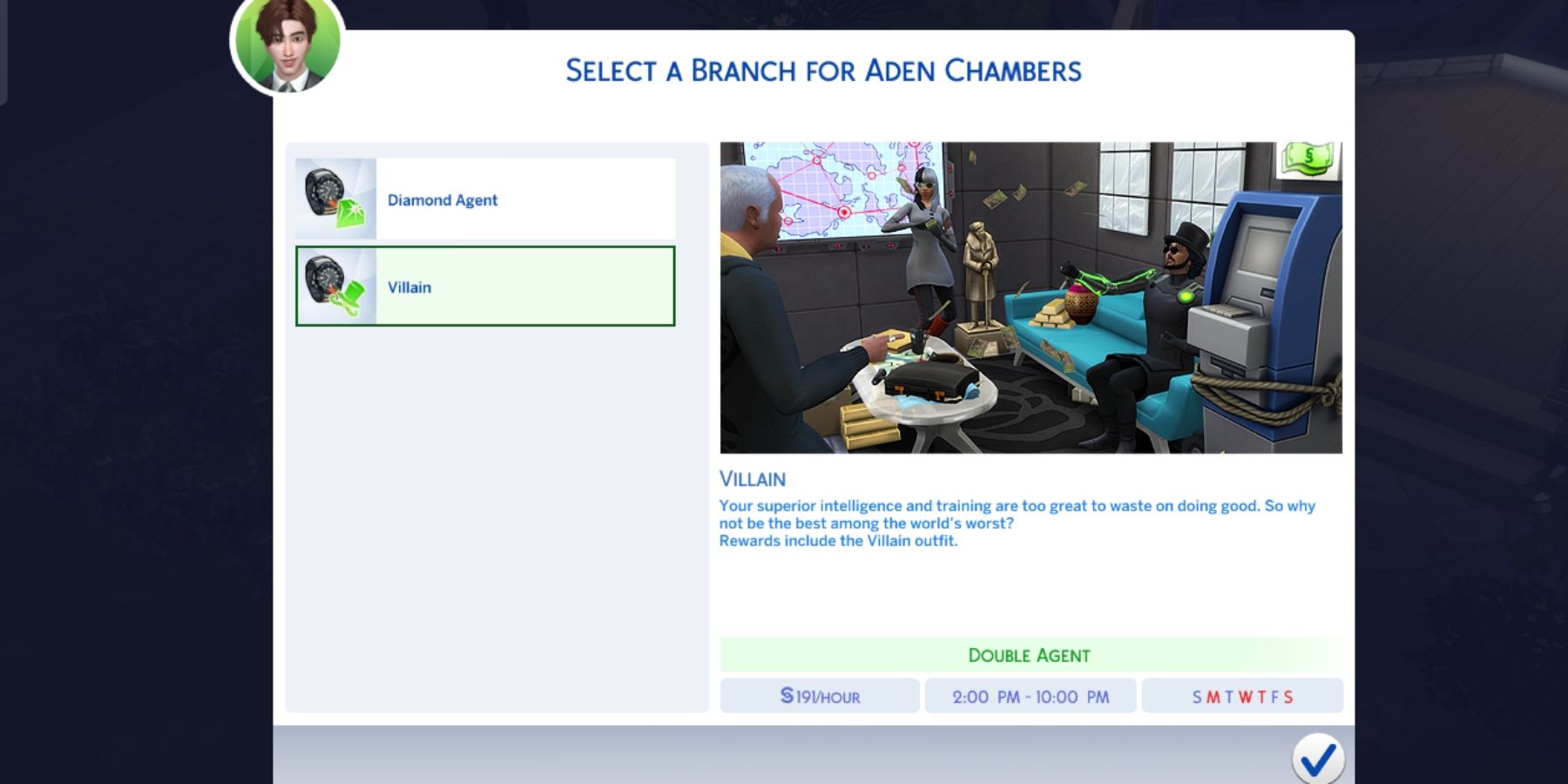 the villain branch in the sims 4