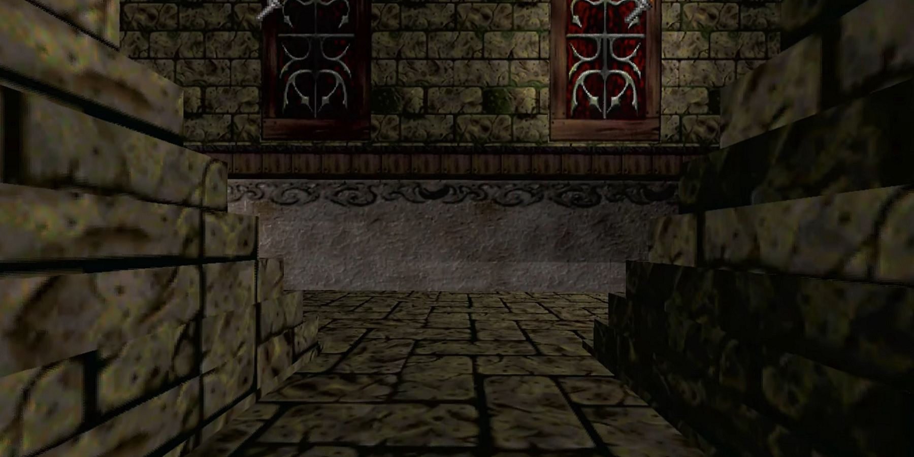Скриншот из первой демонстрации Unreal Engine в 1995 году.