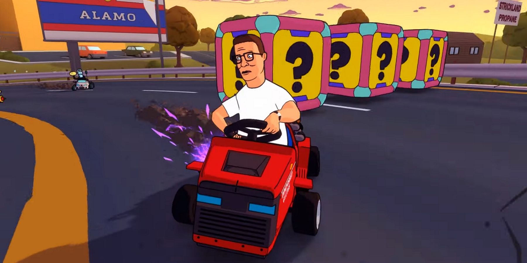 Finally, there's a King of the Hill kart racing game