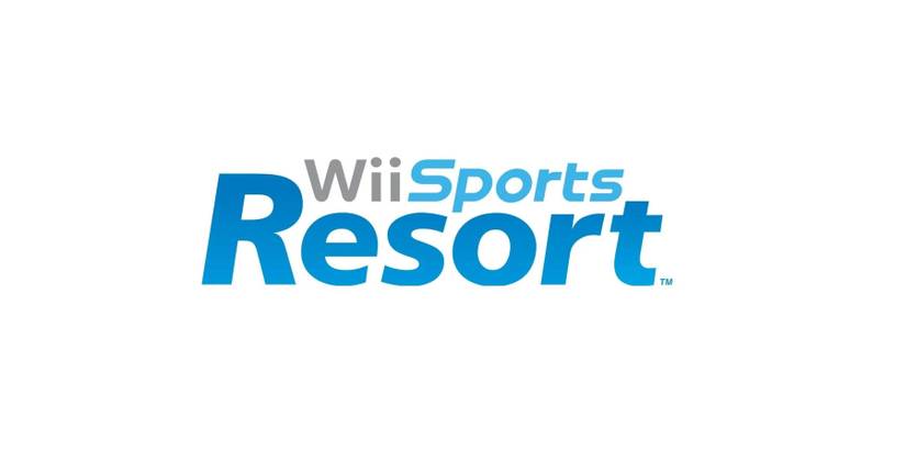 the logo for the game wii sports resort