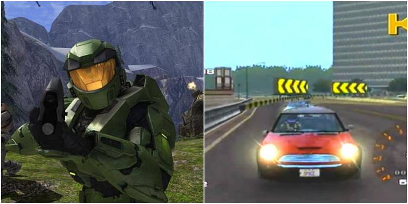 (Left) Halo: Combat Evolved (Right) Project Gotham Racing