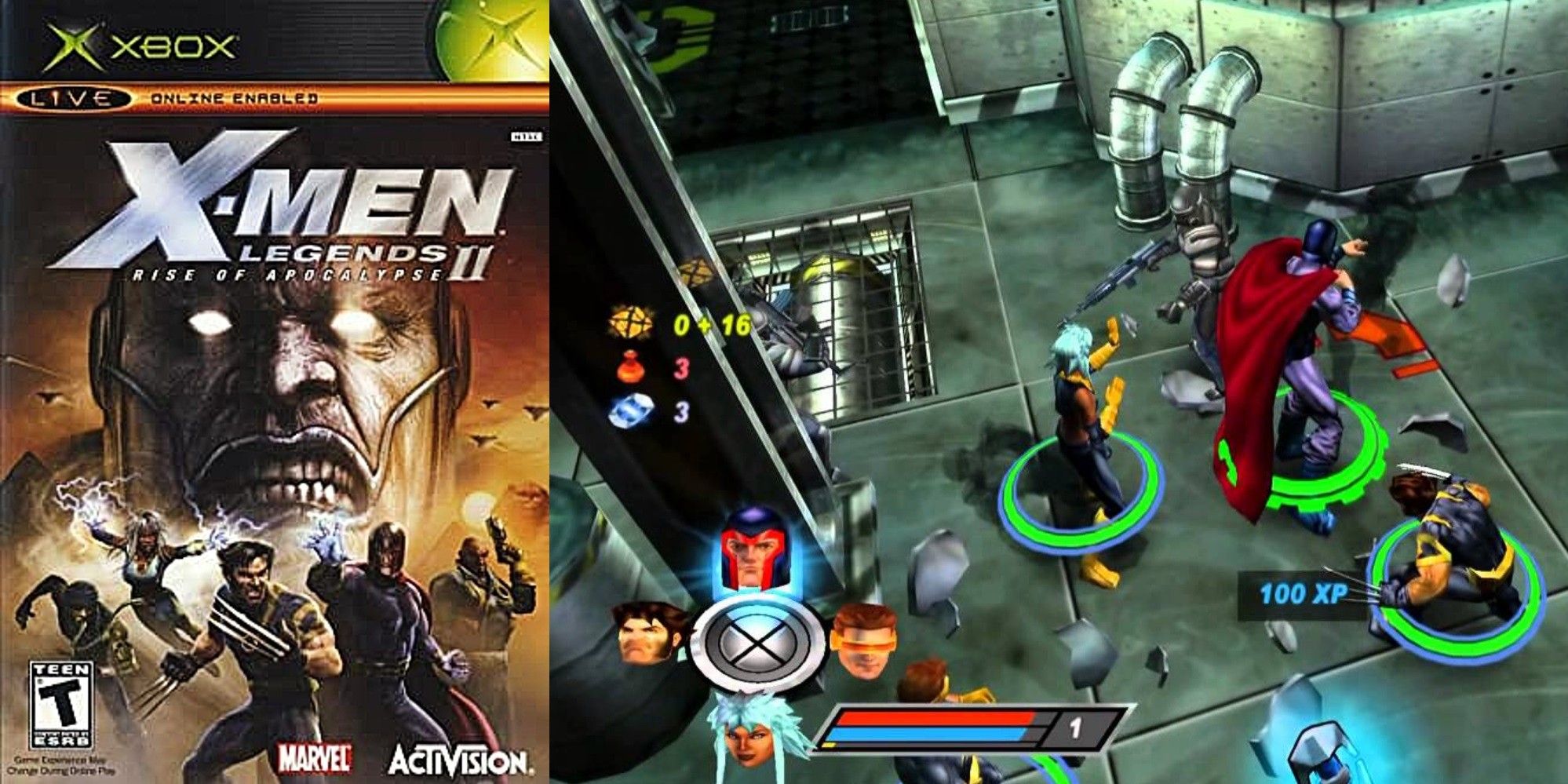 X-men Legends 2: Rise Of Apocalypse Cover Art xbox game