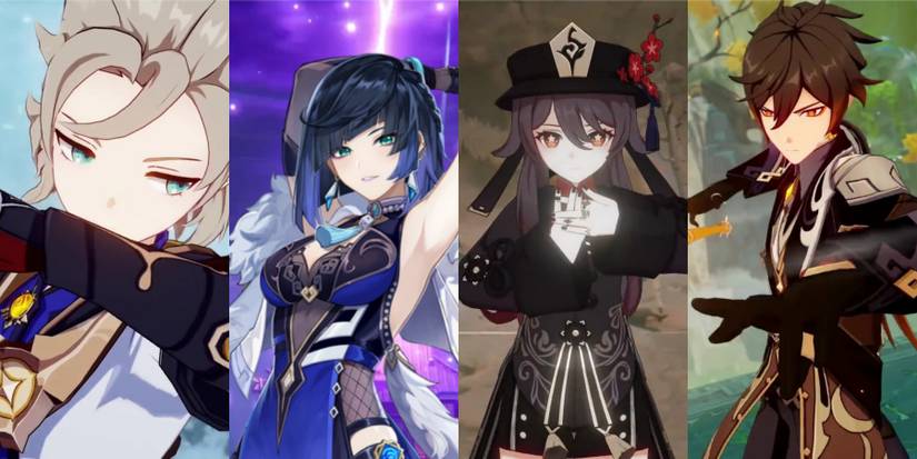 yelan in Hu Tao team in genshin impact