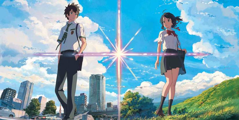 Taki and Mitsuha from Your Name