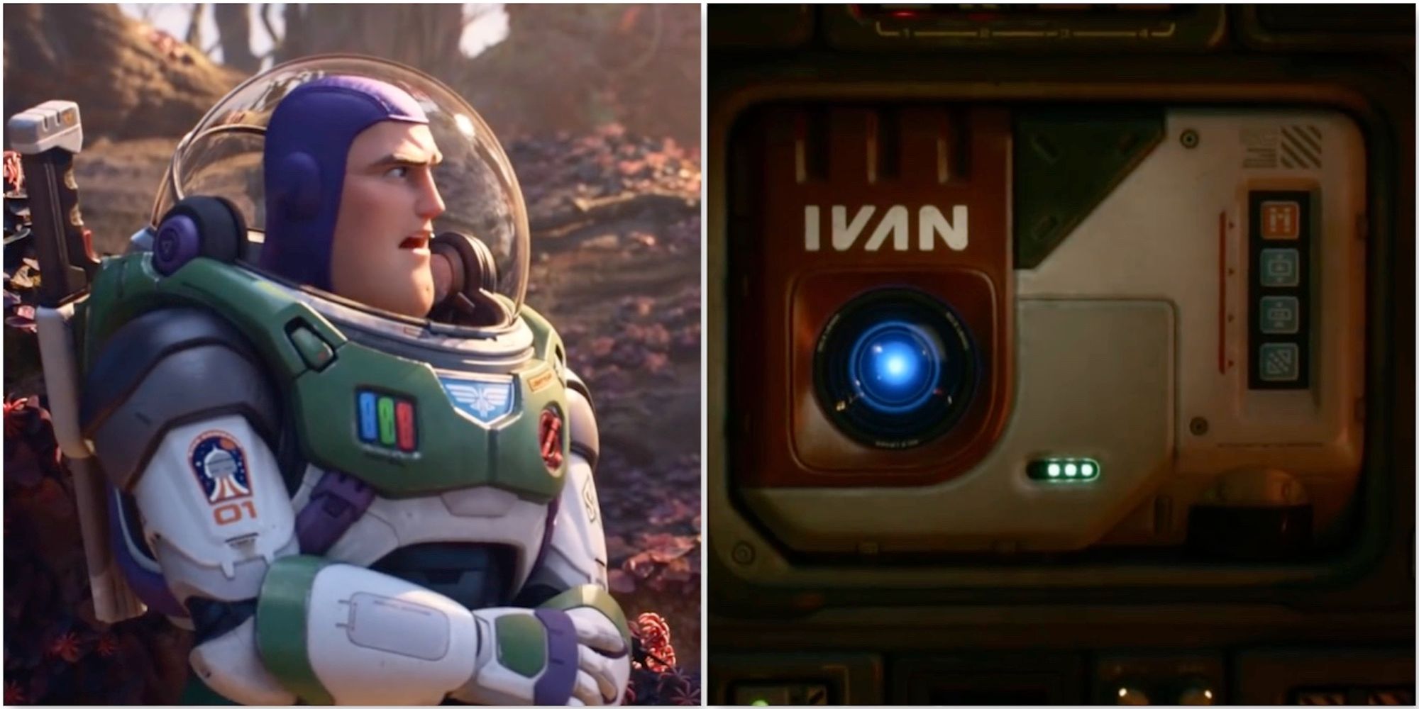 Buzz and IVAN from Lightyear