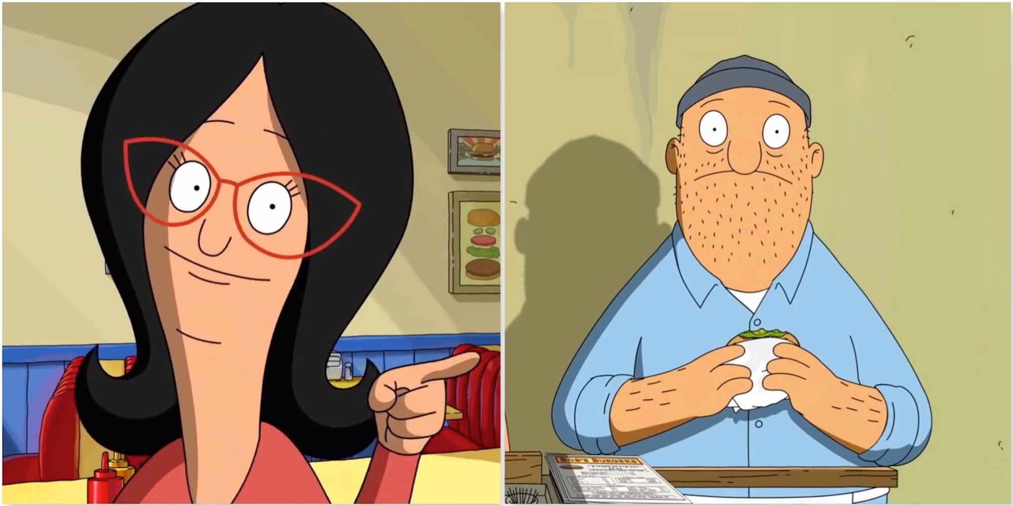 Linda and Teddy from The Bob’s Burgers Movie