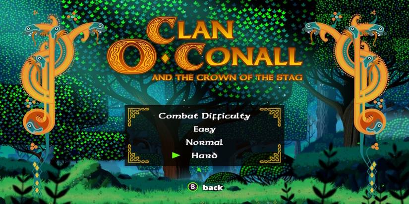 The difficulty menu in Clan O’Conall