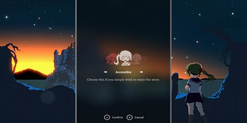 The difficulty menu in Lost Ruins