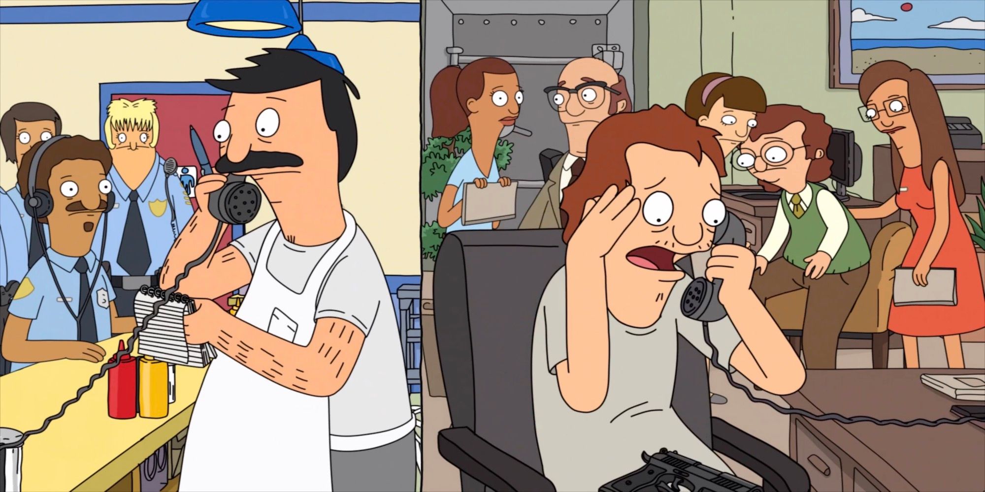 A scene featuring characters from from Bob’s Burgers