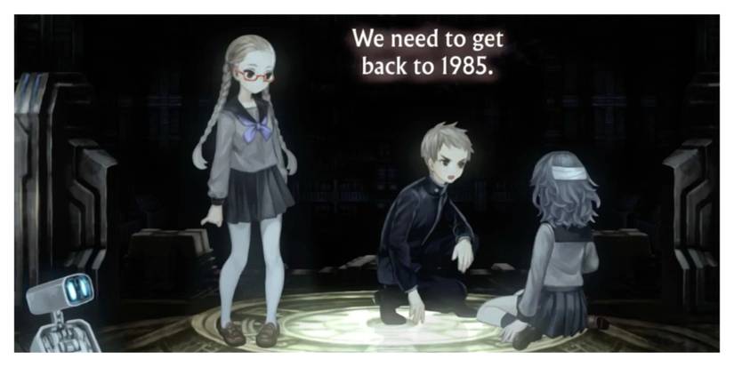 13 Sentinels Tomi Ei and Ryoko in the UFO