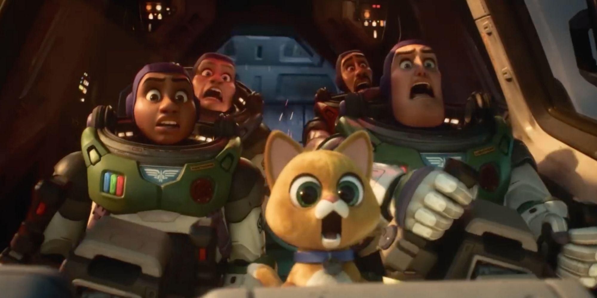 A scene featuring characters in Lightyear
