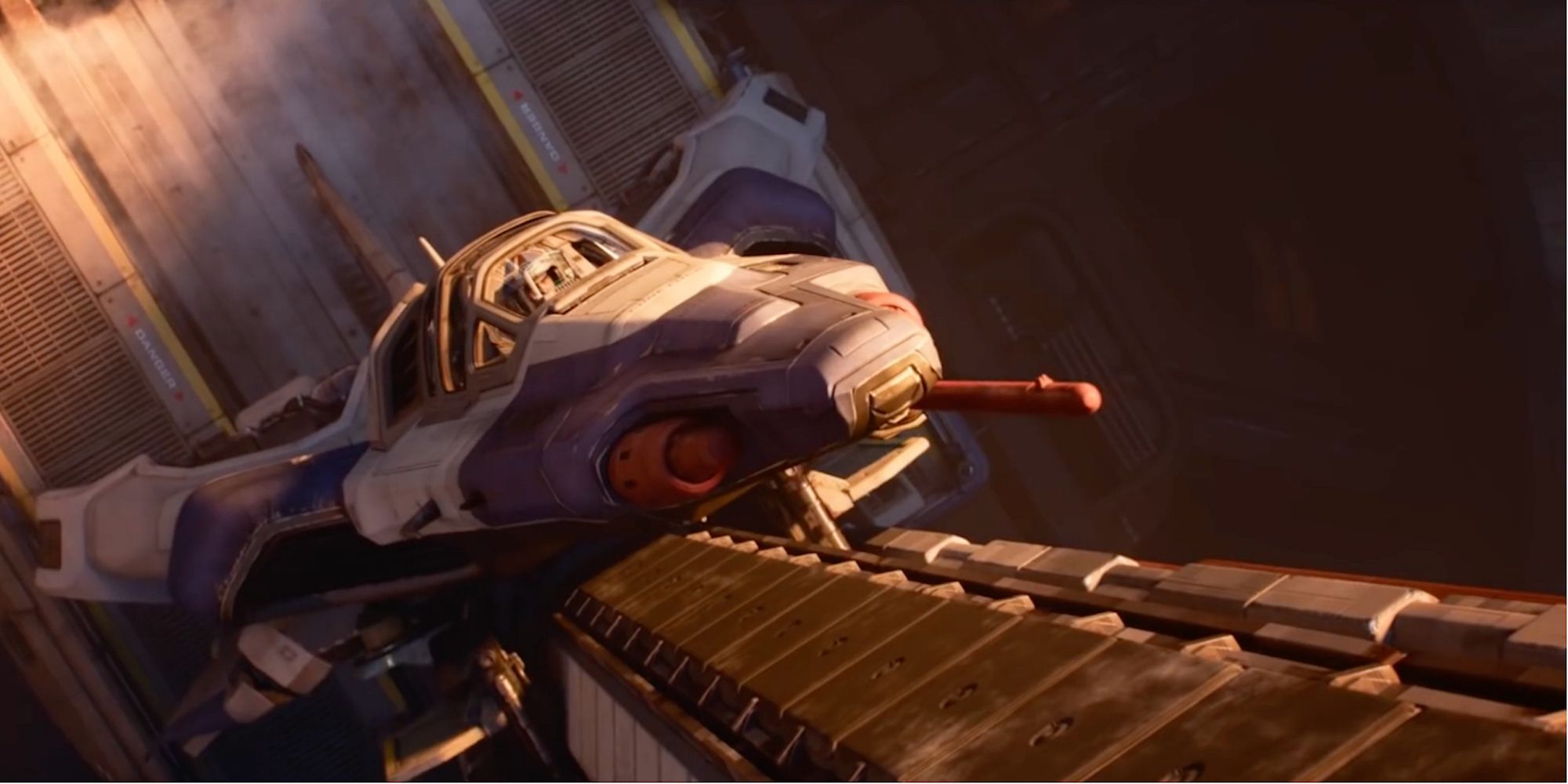 Buzz’s ship from Lightyear
