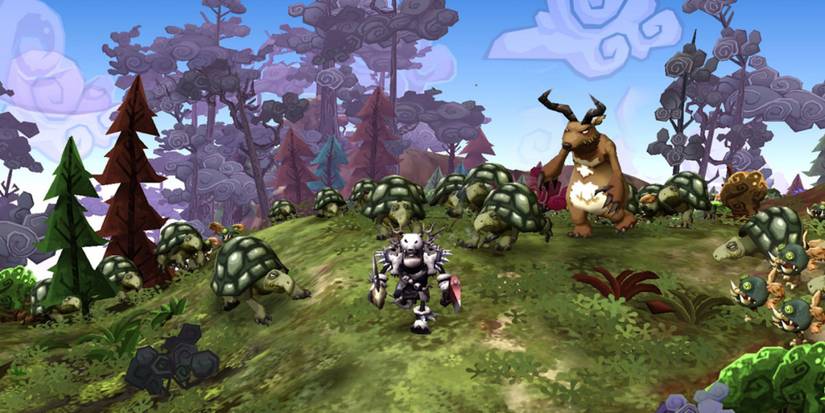 Fighting enemies in DeathSpank