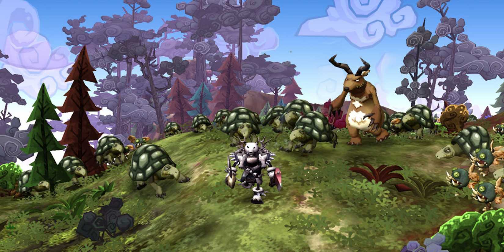 Fighting enemies in DeathSpank