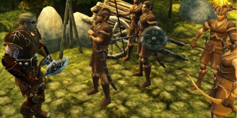 Talking to NPCs in Champions Of Norrath