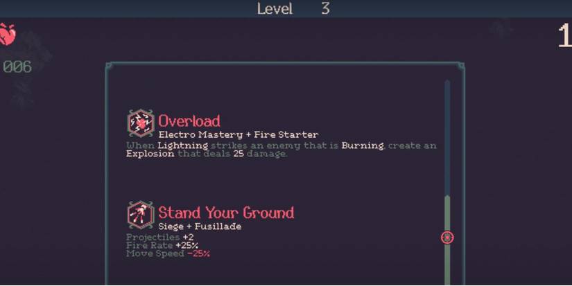 20 Minutes TIll Dawn - Keep an eye on synergies - Player looks to unlock Overload synergy