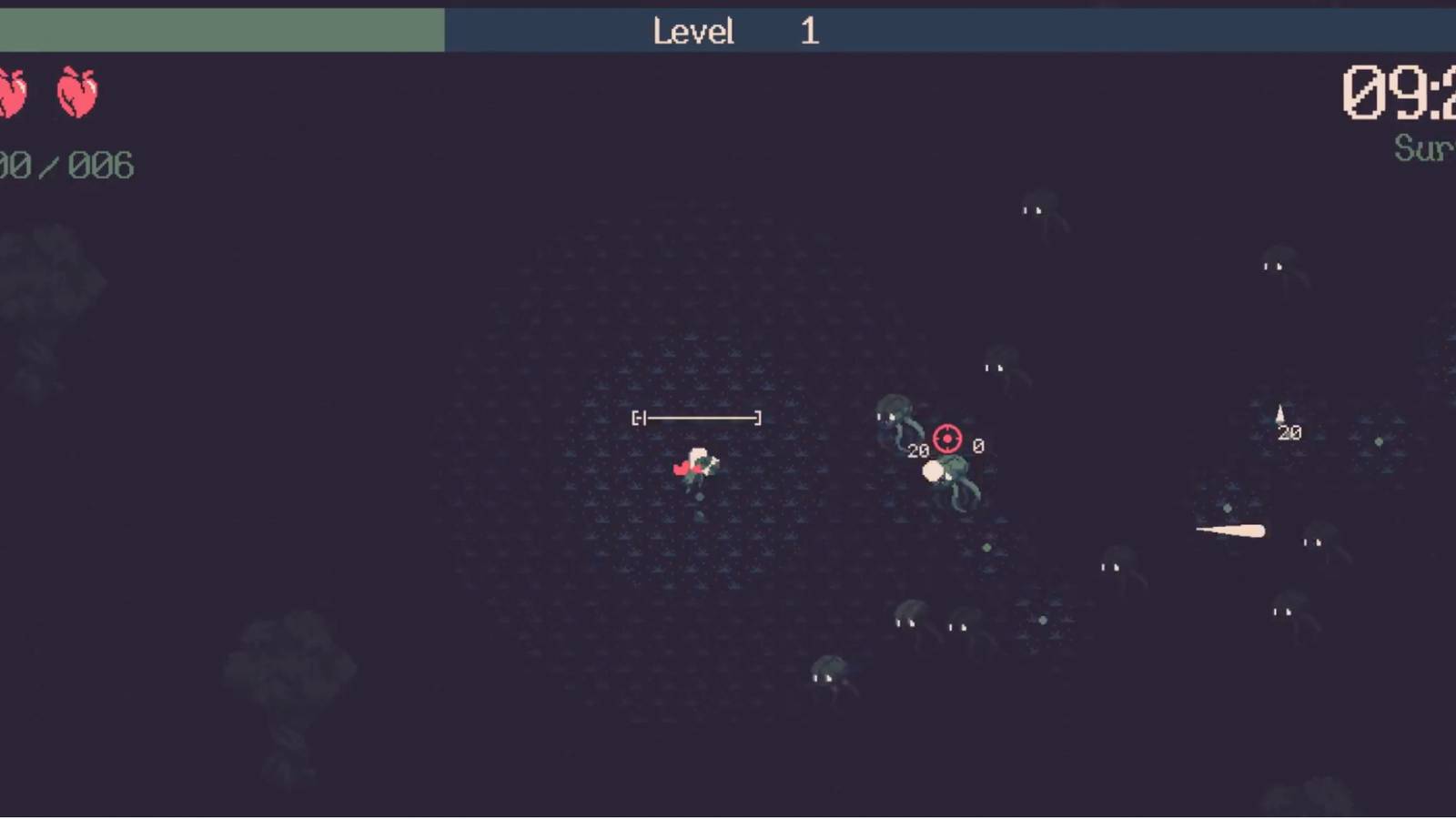 20 Minutes Till Dawn - Feature - Player kills monsters to level up
