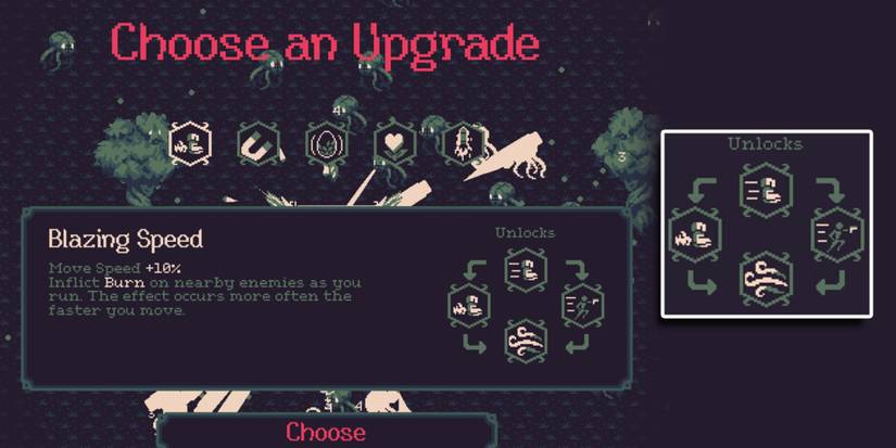 20 Minutes Till Dawn - Haste Skill Tree Overlaid On Image Of Seeing The Skill Tree In-Game