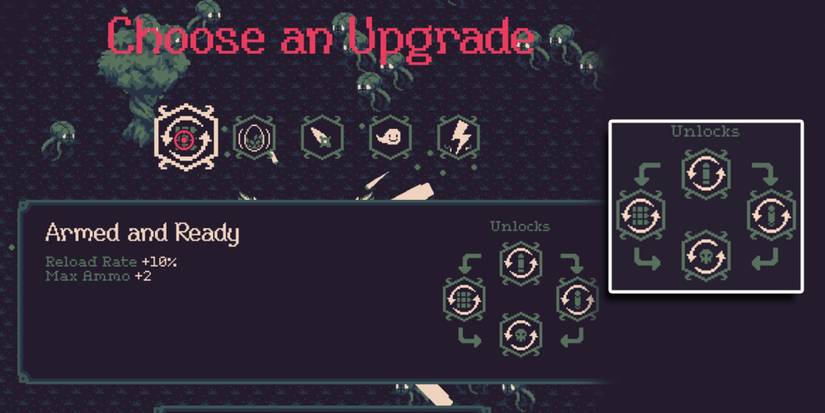 20 Minutes Till Dawn - Quick Hands Skill Tree Overlaid On Image Of Seeing The Skill Tree In-Game