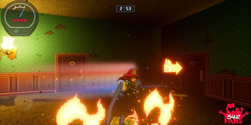 Exploring the world in Firegirl Hack 'n Splash Rescue DX