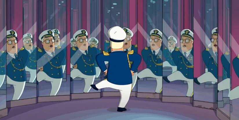 Felix dancing in front of a mirror from The Bob’s Burgers Movie