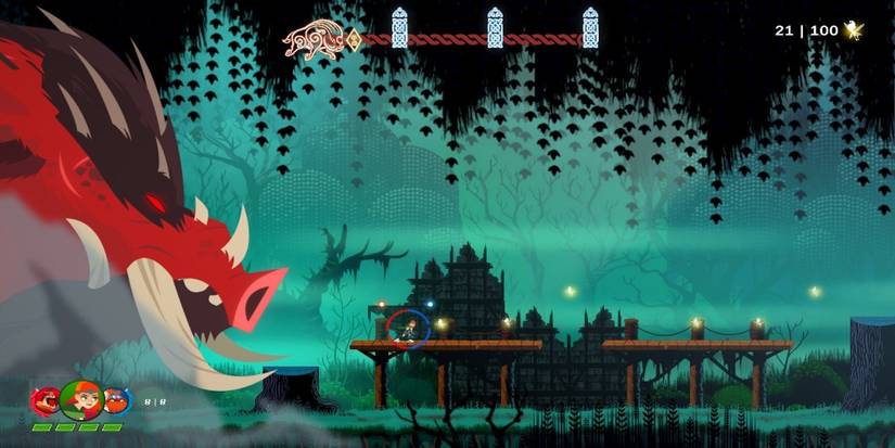 Fighting a boss in Clan O’Conall