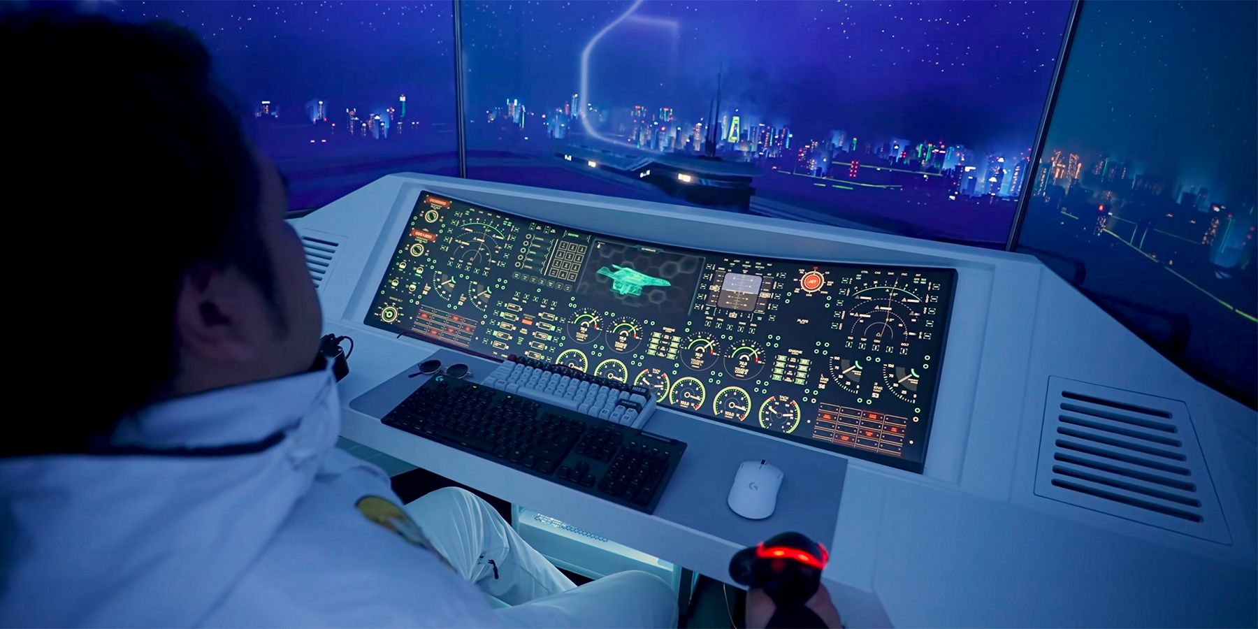 30k star citizen spaceship gaming room