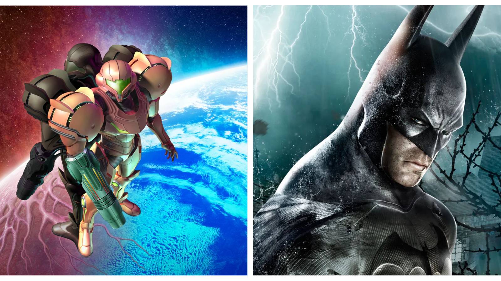 (Left) Samus (Right) Batman