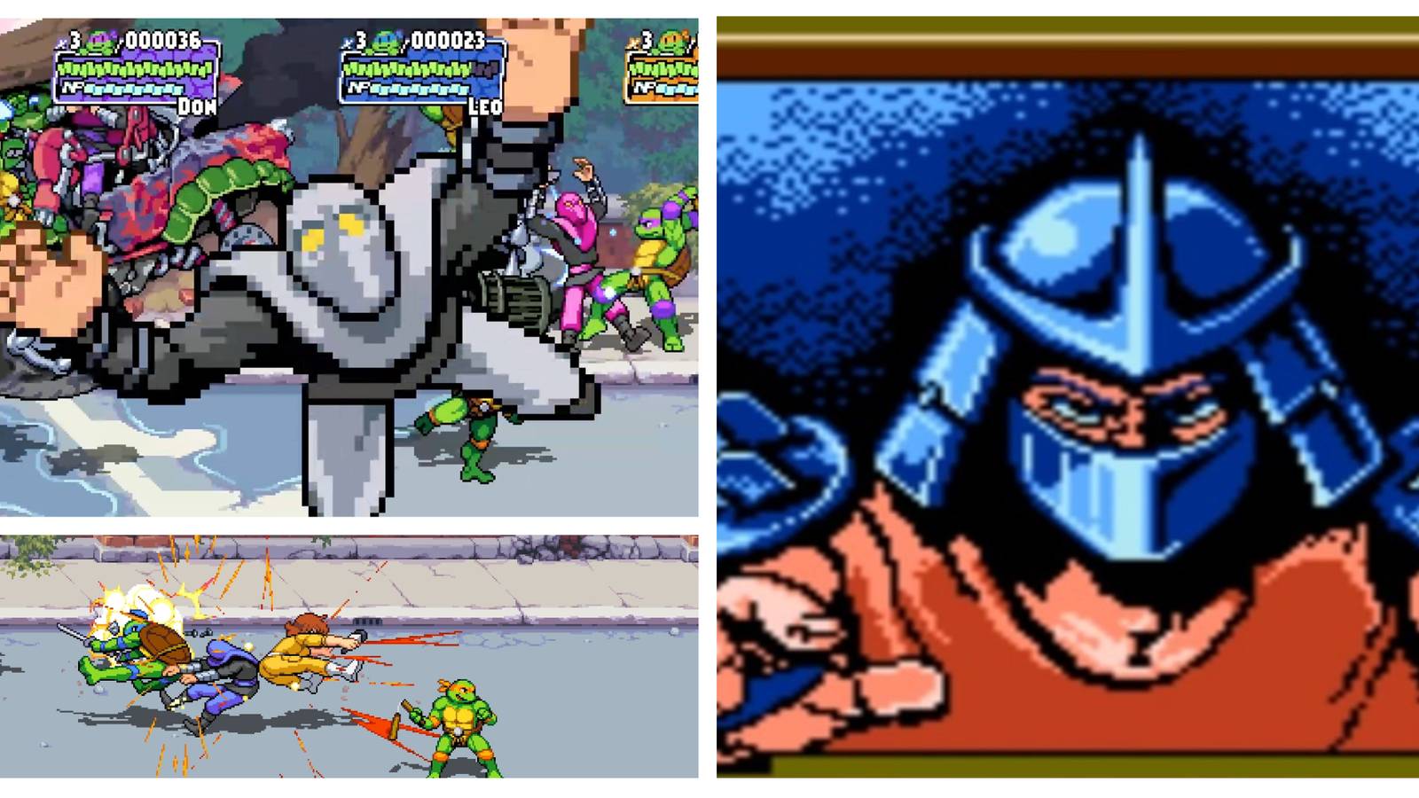 TMNT: Shredder's Revenge- Footsoldier Mika Attack NES Cutscene
