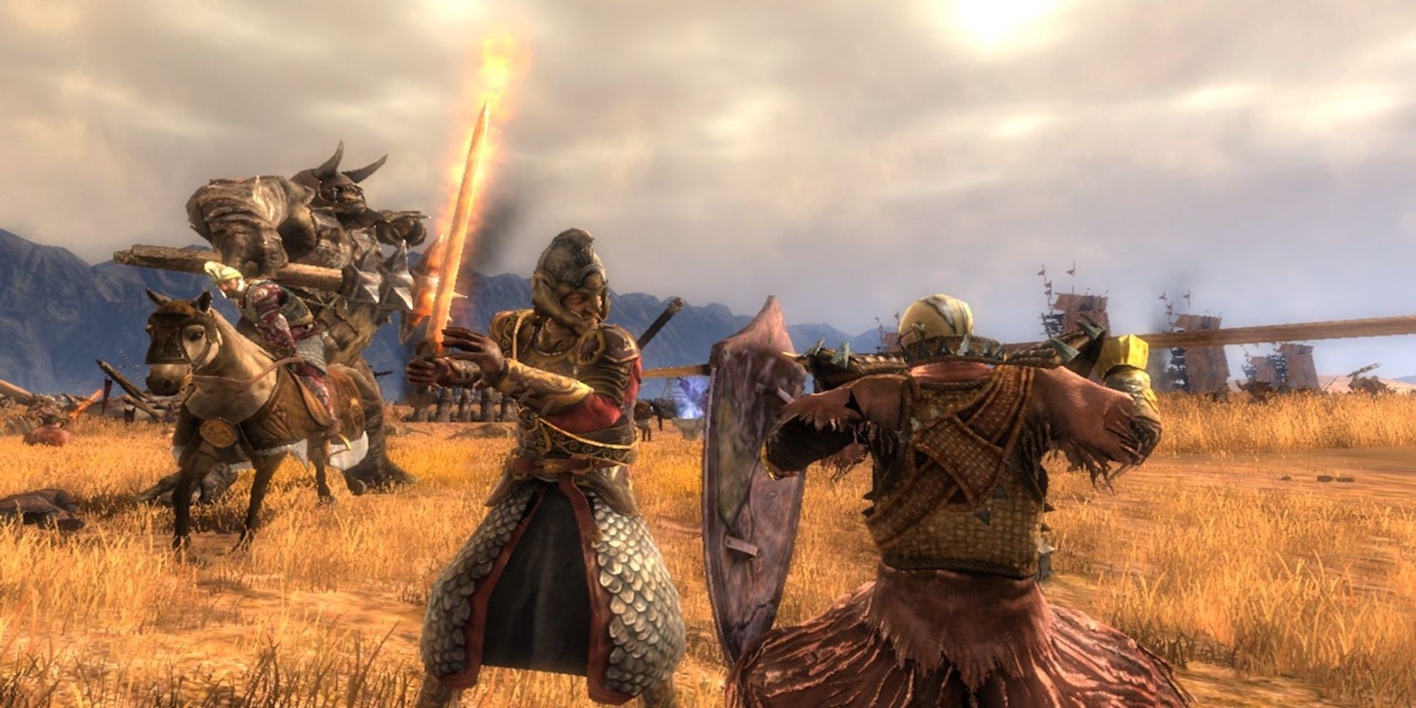 Fighting enemies in The Lord Of The Rings Conquest