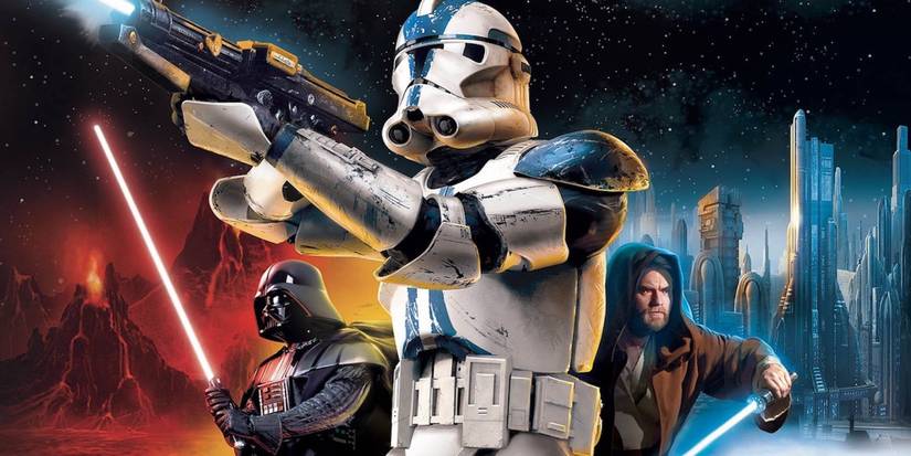 The box art featuring characters from Star Wars Battlefront 2