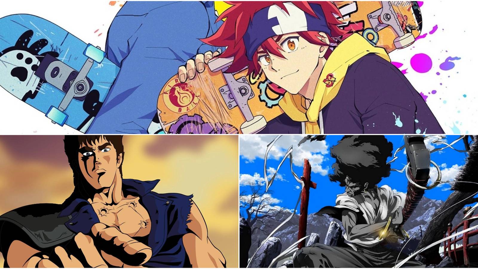 Sk8 The Infinity Fist of the North Star Afro Samurai