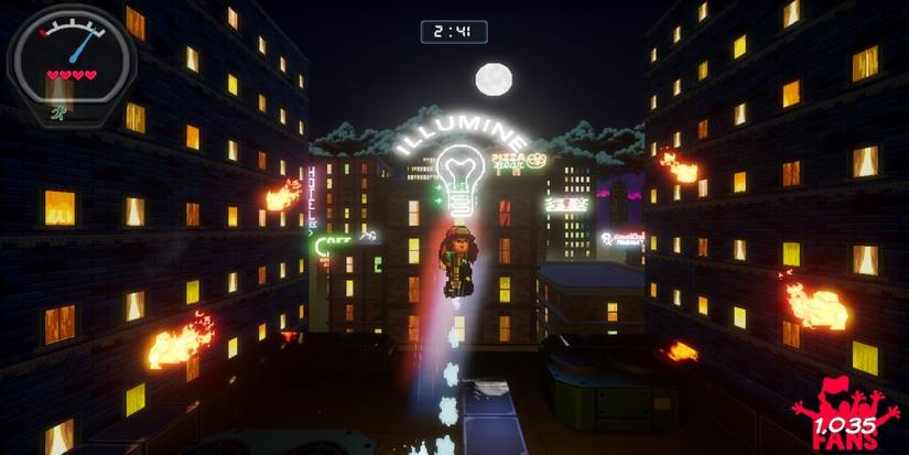 Exploring the world in Firegirl Hack 'n Splash Rescue DX