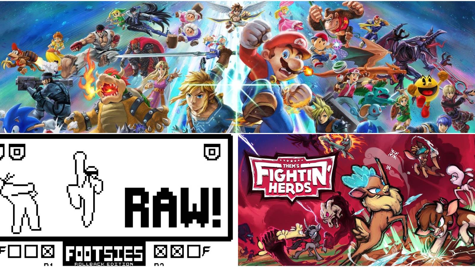 Simple Fighting Games Smash Bros Footsies Them's Fightin' Herds