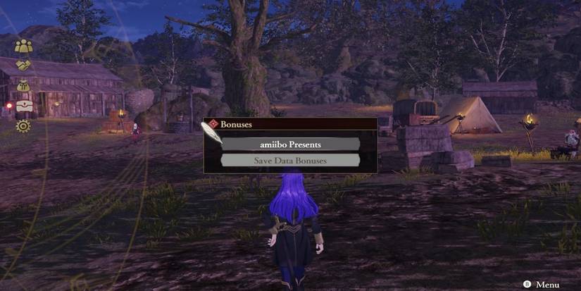 The amiibo menu in Fire Emblem Warriors Three Hopes