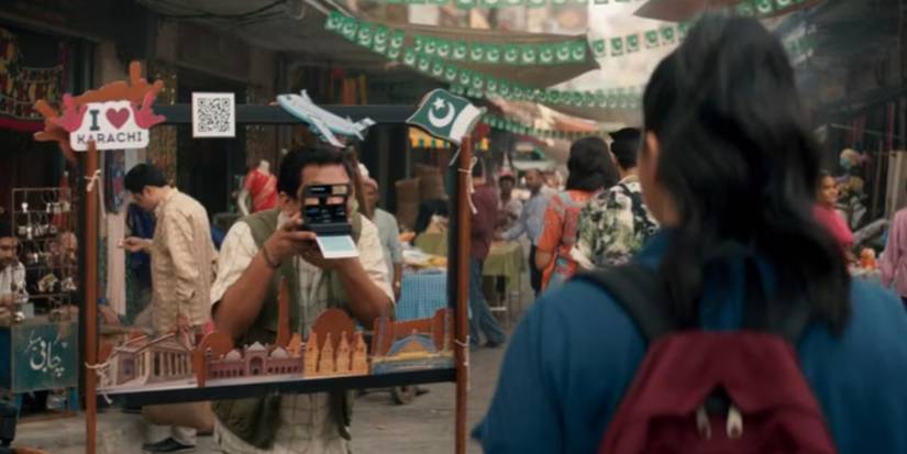 A street vendor takes a photo of Kamala in Ms Marvel Episode 4