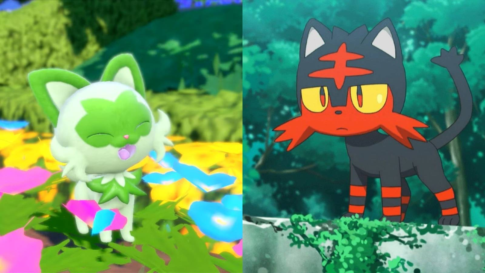 Adorable Pokemon Pixel Art Sees Litten Meeting Sprigatito